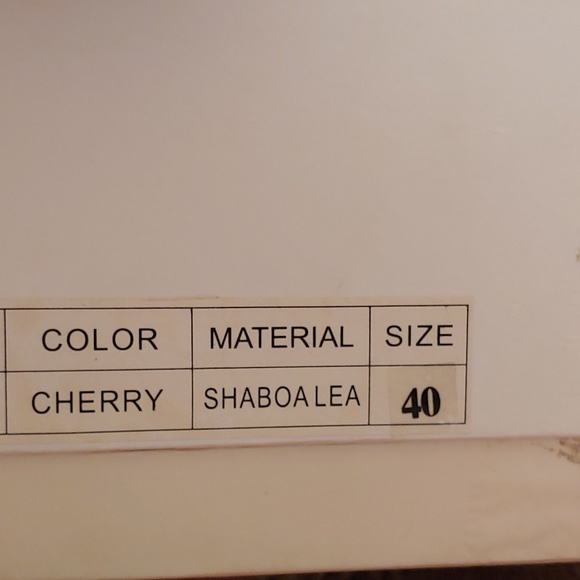 Red Leather Calf-Length Boots - EU size 40 - Picture 7 of 7